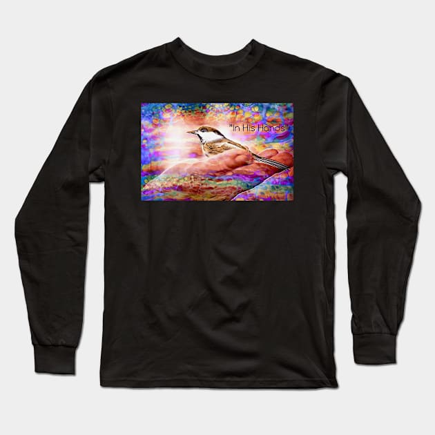 "In His Hands" Long Sleeve T-Shirt by Colette22